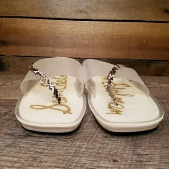NEW Sam Edelman Luciana Semi-Opaque Slide Sandals - Picture 2 of 8